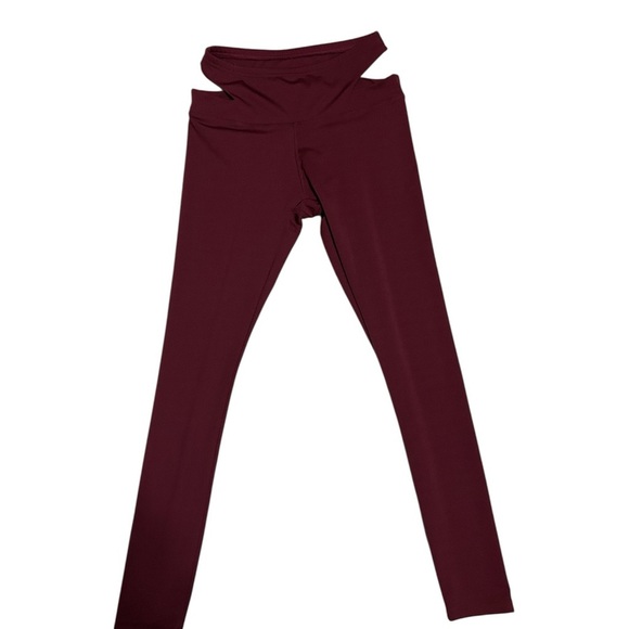 Women's Burgundy Leggings - Picture 1 of 3